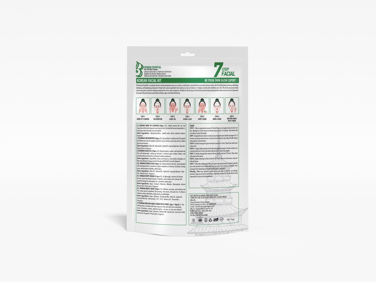 Brownsugar Korean Glass Shine Facial Kit image 2